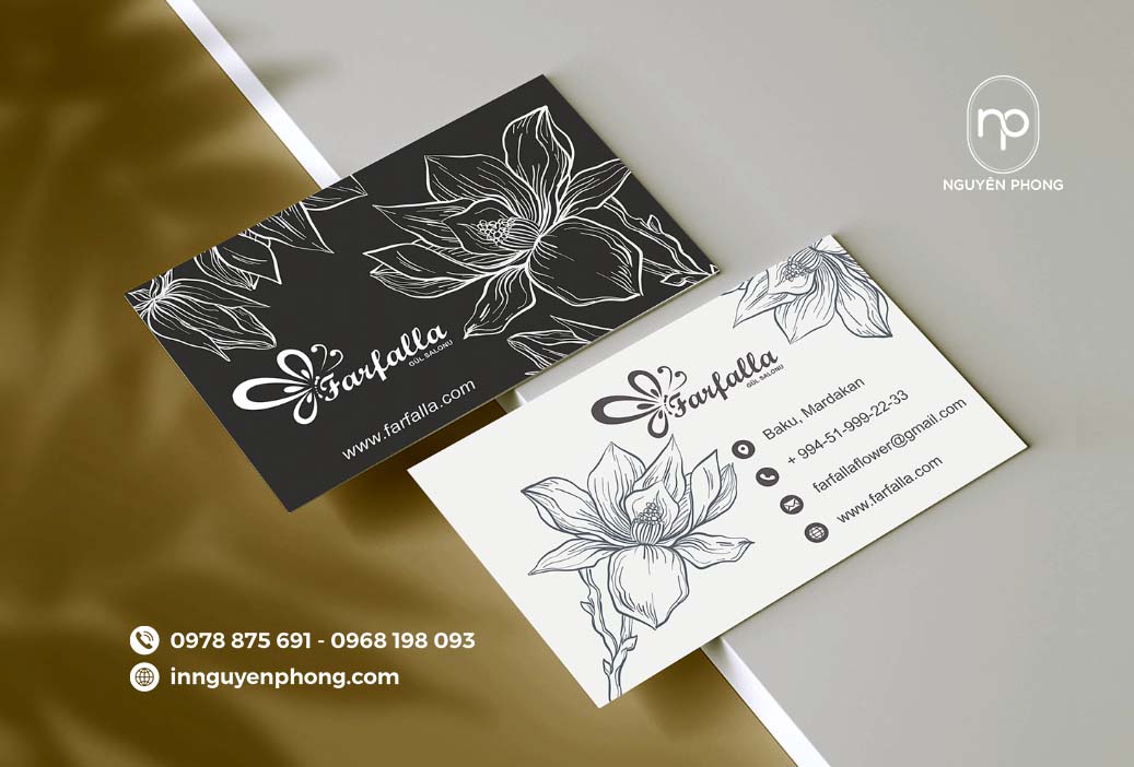 Thiết kế card visit ấn tượng